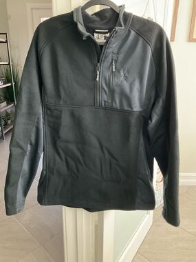 Spyder Men's Black Half-Zip Pullover